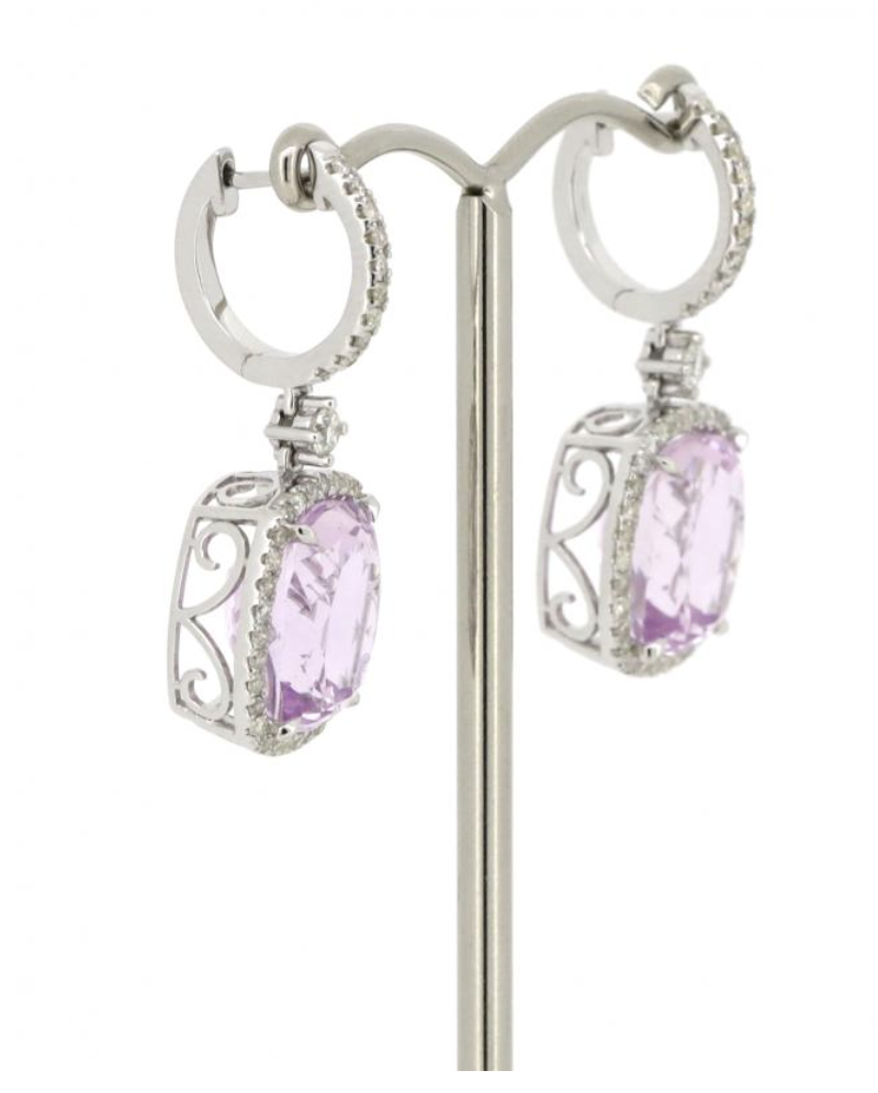 Kunzite Cushion Drops — profile